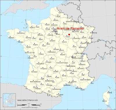 Carte de Avant-lès-Ramerupt