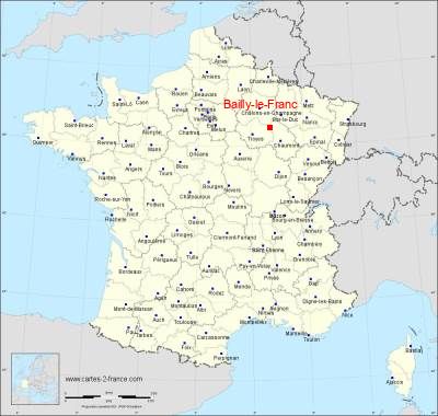 Carte de Bailly-le-Franc