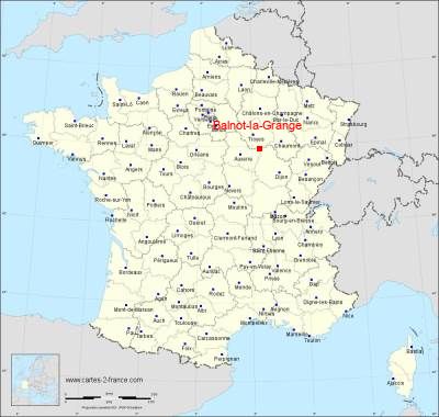 Carte de Balnot-la-Grange