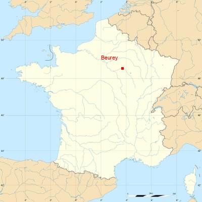 Fond de carte avec Beurey