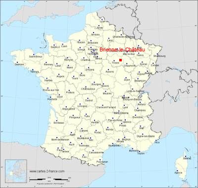 Carte de Brienne-le-Château