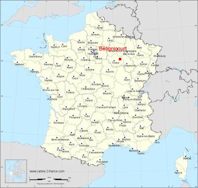 Carte de Bétignicourt