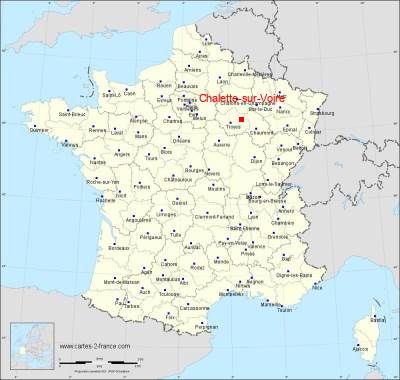 Carte de Chalette-sur-Voire