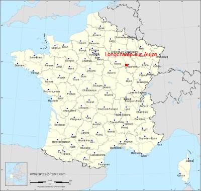 Carte de Longchamp-sur-Aujon