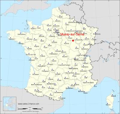Carte de Mussy-sur-Seine