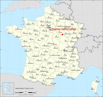 Carte de Plaines-Saint-Lange