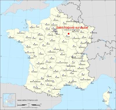 Carte de Saint-Nabord-sur-Aube