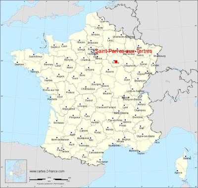 Carte de Saint-Parres-aux-Tertres