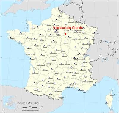 Carte de Villenauxe-la-Grande