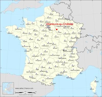 Carte de Villeneuve-au-Châtelot