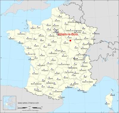 Carte de Villiers-le-Bois
