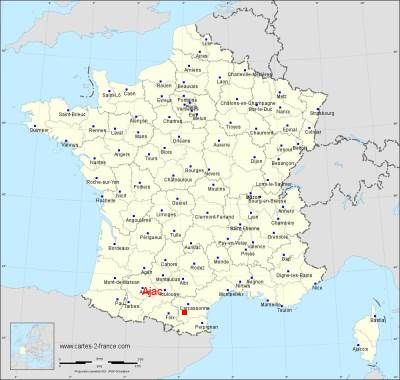 Carte de Ajac