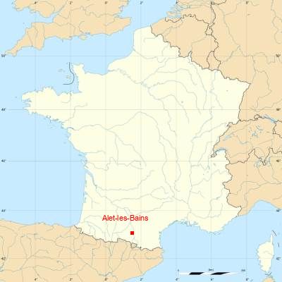 Fond de carte avec Alet-les-Bains
