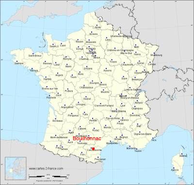 Carte de Bouilhonnac