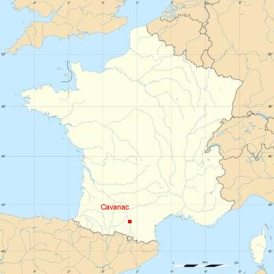 Fond de carte avec Cavanac