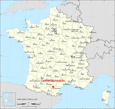 Carte de Cenne-Monestiés