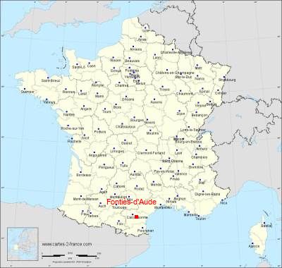 Carte de Fontiès-d'Aude