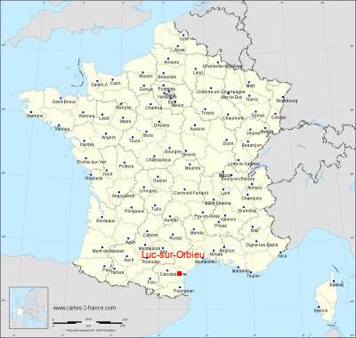 Carte de Luc-sur-Orbieu
