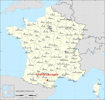 Carte de Mireval-Lauragais