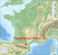 localisation mairie de Peyrefitte-sur-l'Hers