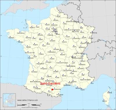 Carte de Saint-Gaudéric
