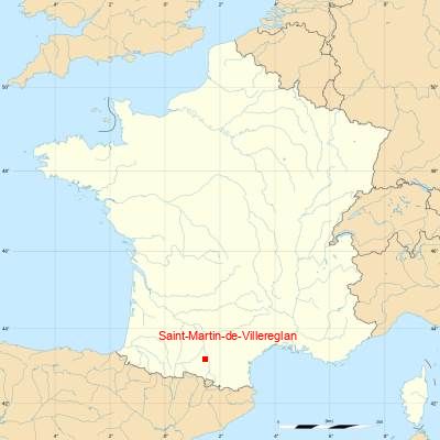 Fond de carte avec Saint-Martin-de-Villereglan