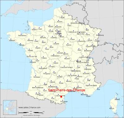 Carte de Saint-Pierre-des-Champs