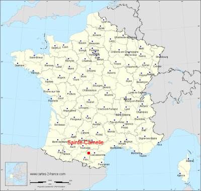 Carte de Sainte-Camelle