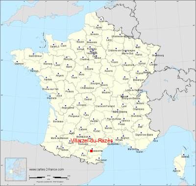 Carte de Villarzel-du-Razès