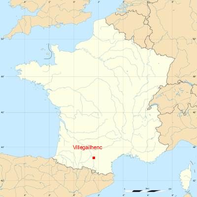 Fond de carte avec Villegailhenc