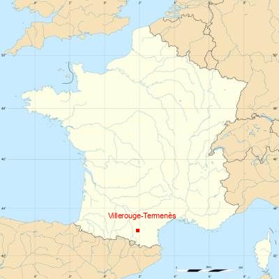 Fond de carte avec Villerouge-Termenès