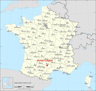 Carte de Auriac-Lagast
