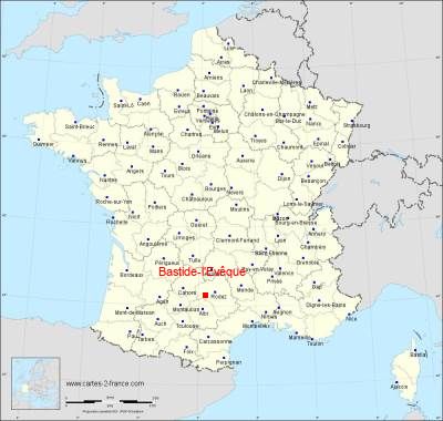 Carte de Bastide-l'Evêque