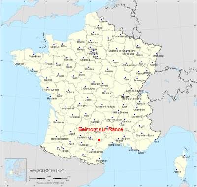 Carte de Belmont-sur-Rance