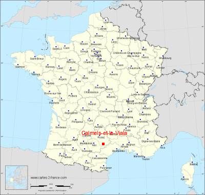 Carte de Calmels-et-le-Viala