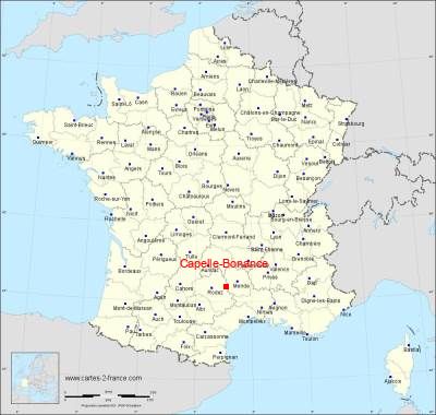 Carte de Capelle-Bonance