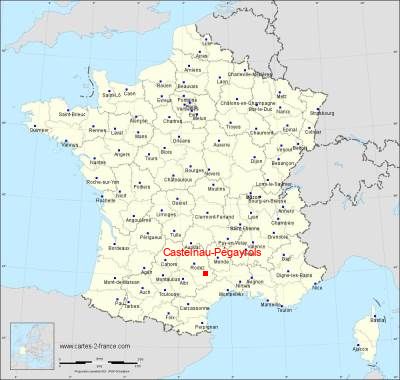 Carte de Castelnau-Pégayrols