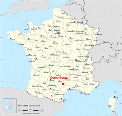 Carte de Comprégnac