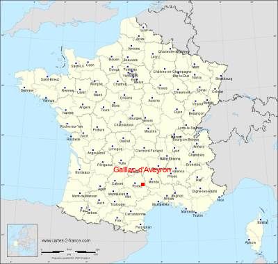 Carte de Gaillac-d'Aveyron