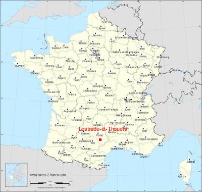 Carte de Lestrade-et-Thouels