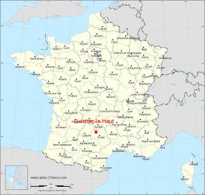 Carte de Livinhac-le-Haut