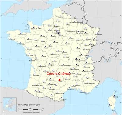 Carte de Onet-le-Château