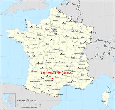 Carte de Saint-André-de-Najac