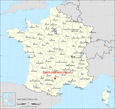 Carte de Saint-Just-sur-Viaur