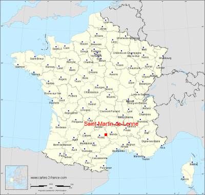 Carte de Saint-Martin-de-Lenne