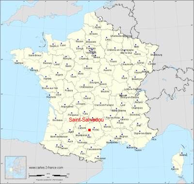 Carte de Saint-Salvadou