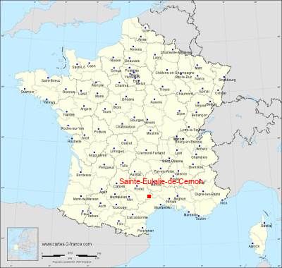 Carte de Sainte-Eulalie-de-Cernon