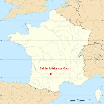 Fond de carte avec Sainte-Juliette-sur-Viaur