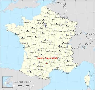 Carte de Sainte-Radegonde