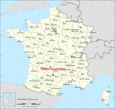 Carte de Salles-Courbatiès